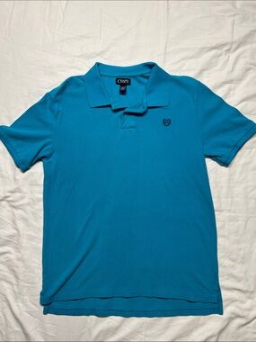 Chaps Youth Teal Blue Polo Shirt